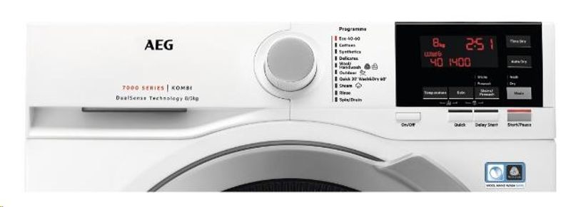 AEG 7000-serien L7WBE866G kombi vask/tørk