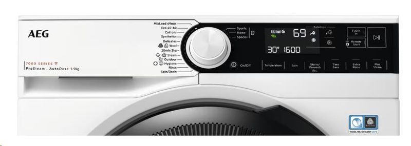AEG 7000 ProSteam® Autodose 9 kg Vaskemaskin