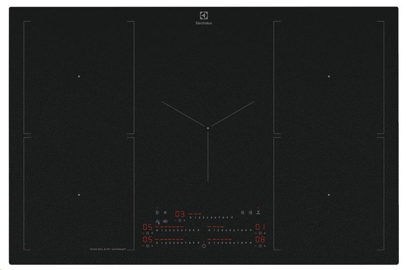 Electrolux 800 SaphirMatt platetopp induksjon HHB870CSC (78c